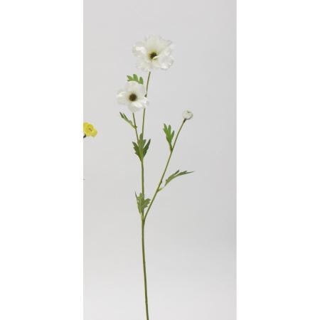 特価◎【造花】ビダヤコム/ラナンキュラスラックス ホワイト/V23073-001W
