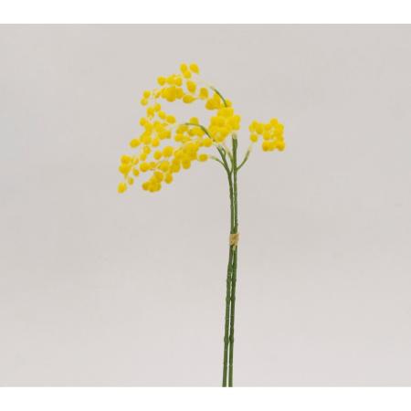 特価◎【造花】ビダヤコム/ミモザの束(2本/束) イエロー/F5052-004Y