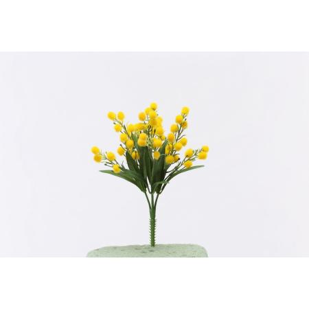 特価◎【造花】ビダヤコム/ミモザブッシュ イエロー/V24101-004Y