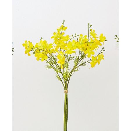 特価◎【造花】ビダヤコム/ラインフラワーバンドル(6本/束) イエロー/T0328-004Y