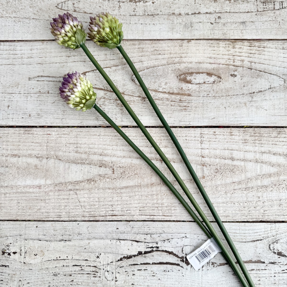 即日★【造花】ビダヤコム/タンチョウアリウム(3本/束) ラベンダー/V24103-011L