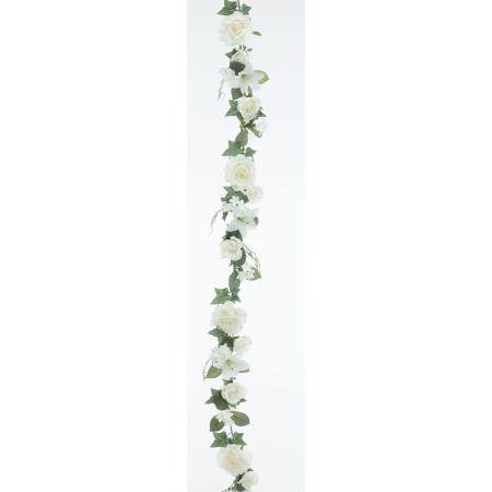 特価◎【造花】ビダヤコム/ミックスローズガーランド クリーム/FD5253-037C