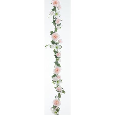 特価◎【造花】ビダヤコム/ミックスローズガーランド ピンク/FD5253-002P