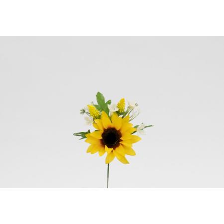特価◎【造花】ビダヤコム/ヒマワリピック イエロー/V22112-004Y