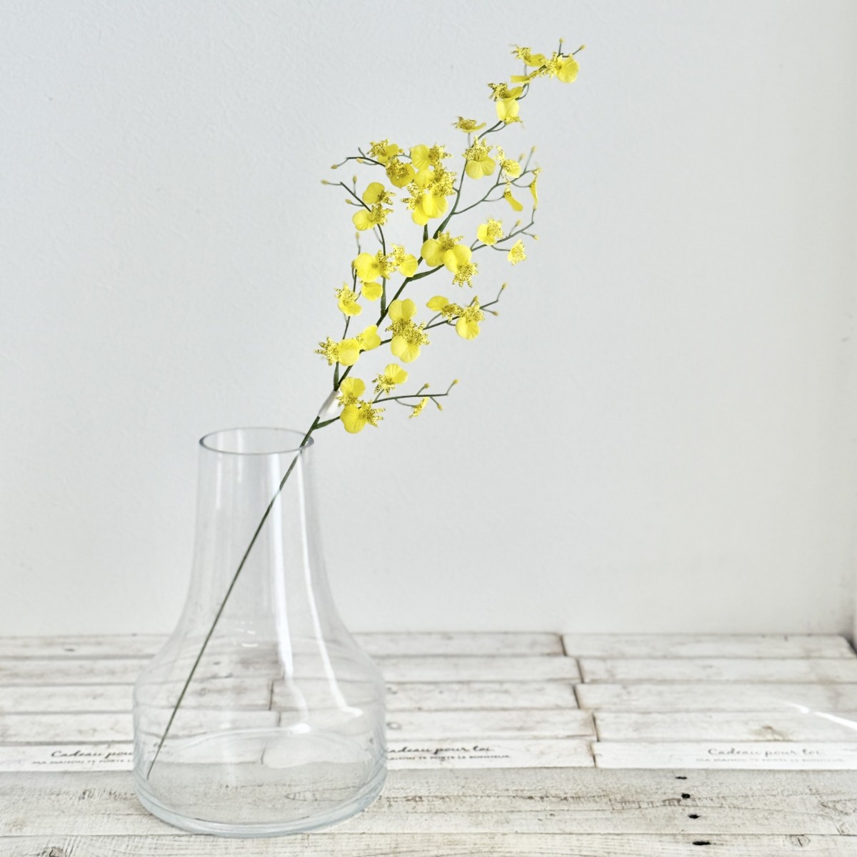 アウトレット◎即日★【造花】ビダヤコム/ミニダンシングオーキッド イエロー/F3834-004Y