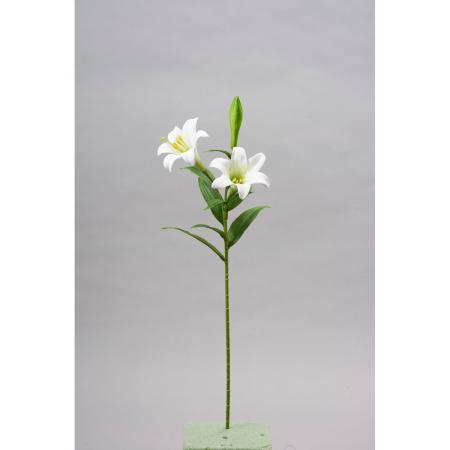 特価◎【造花】ビダヤコム/スタイリッシュイースターリリー ホワイト/F4114-001W