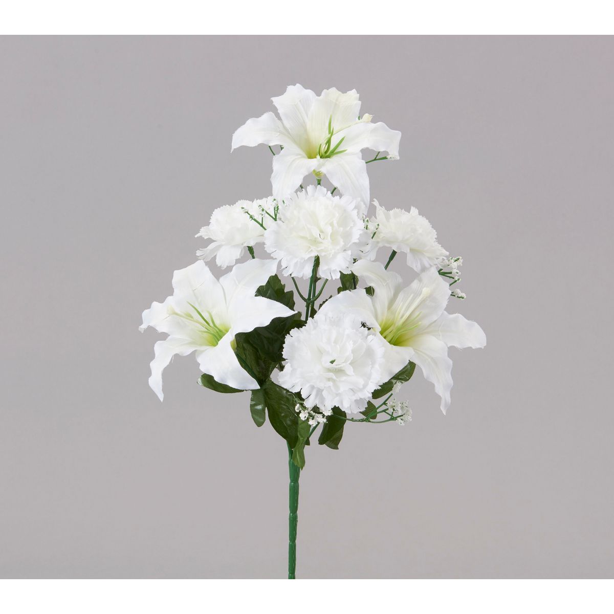特価◎【造花】ビダヤコム/仏花ブッシュ・白(S) クリーム/F4096-037C