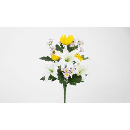 特価◎【造花】ビダヤコム/仏花ブッシュ ミックス/V25085-055MIX