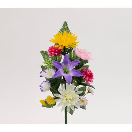 特価◎【造花】ビダヤコム/仏花ブッシュ ミックス/V24148-055MIX
