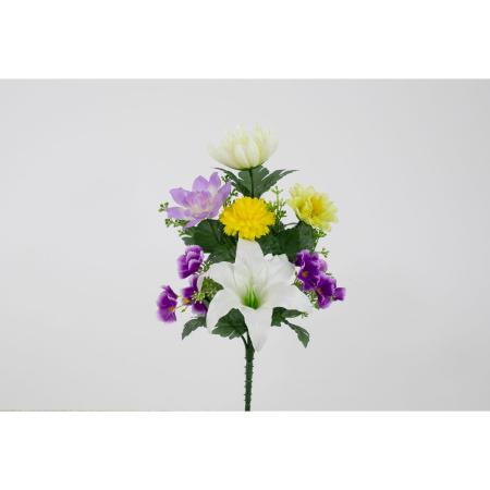 特価◎【造花】ビダヤコム/仏花ブッシュ ミックス/V25056-055MIX