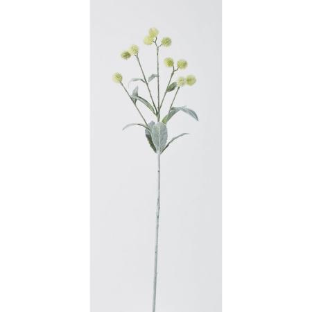 特価◎【造花】ビダヤコム/ルリタマアザミ クリーム/グリーン/F5023-127C/G