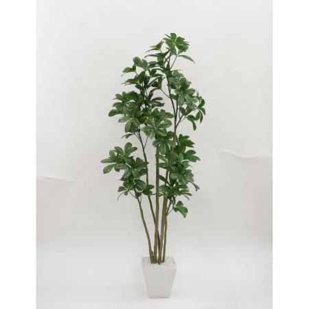 特価◎【直送】【人工観葉植物】ビダヤコム/シェフレラポット グリーン/V22107-024G ※返品・代引・キャンセル不可