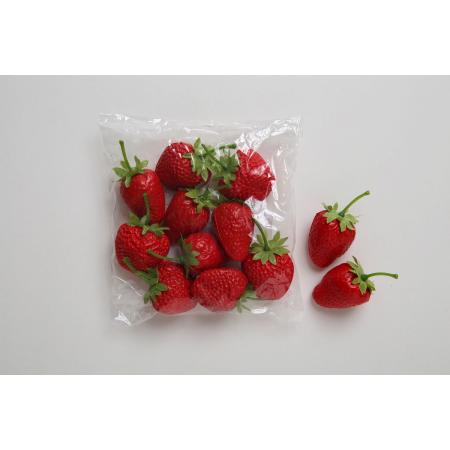 特価◎【造花】ビダヤコム/ストロベリー(大小各6ヶ/袋) レッド/V23035-003R