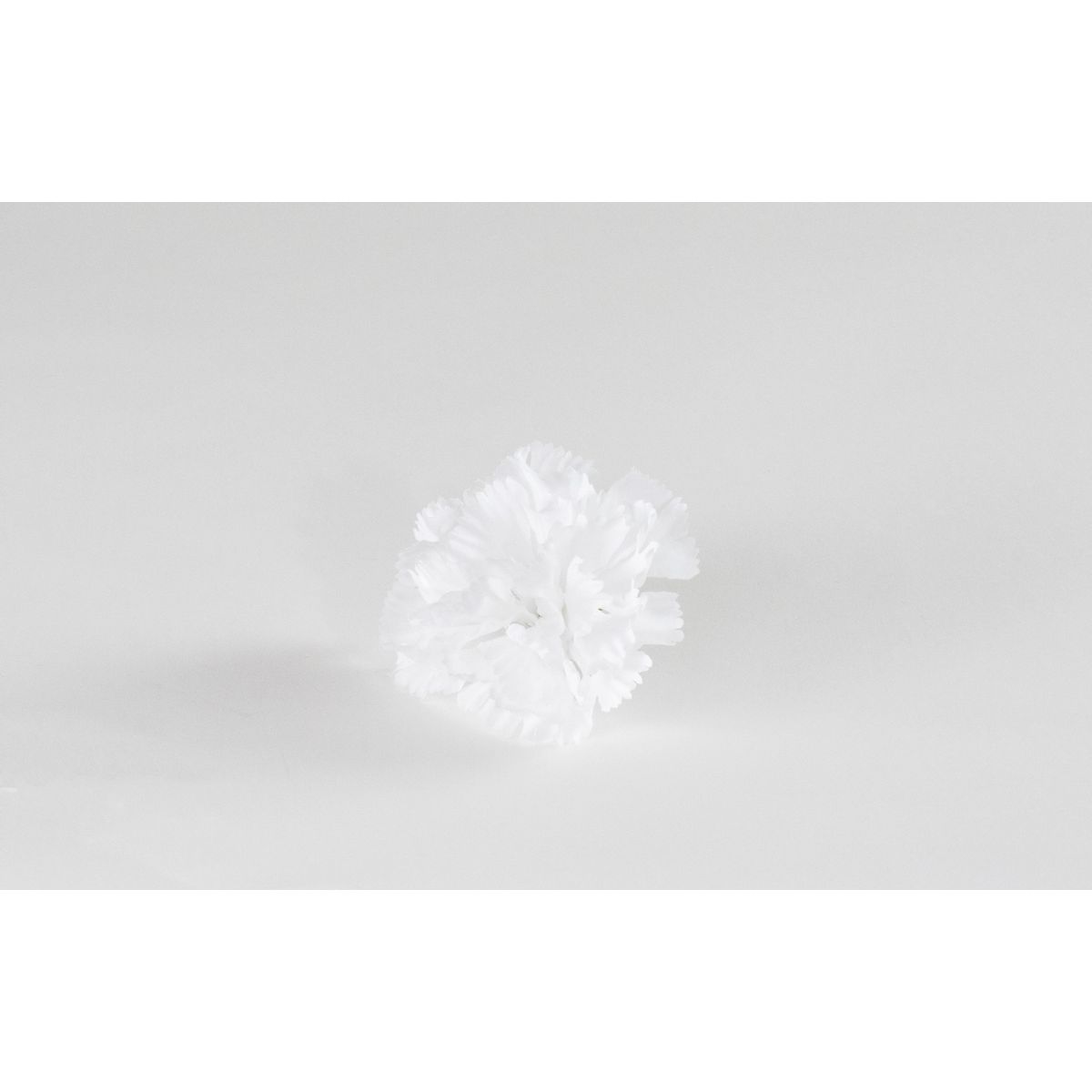 特価◎【造花】ビダヤコム/カーネーションヘッド ホワイト/V23172-001W
