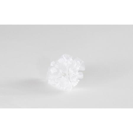 特価◎【造花】ビダヤコム/カーネーションヘッド ホワイト/V23172-001W