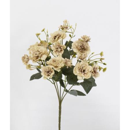 特価◎【造花】ビダヤコム/フリルローズブッシュ ベージュ/V24168-013BEIGE
