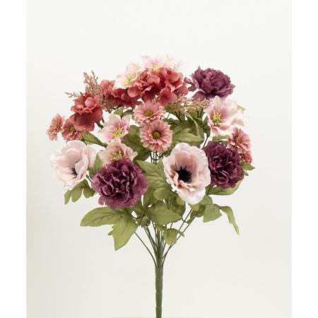 特価◎【造花】ビダヤコム/ミックスフラワーアレンジブッシュ ピンク/GA0267-002P