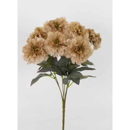 特価◎【造花】ビダヤコム/シャギーフルールブッシュ×7 ライト/ブラウン/V25104-203LT/BR