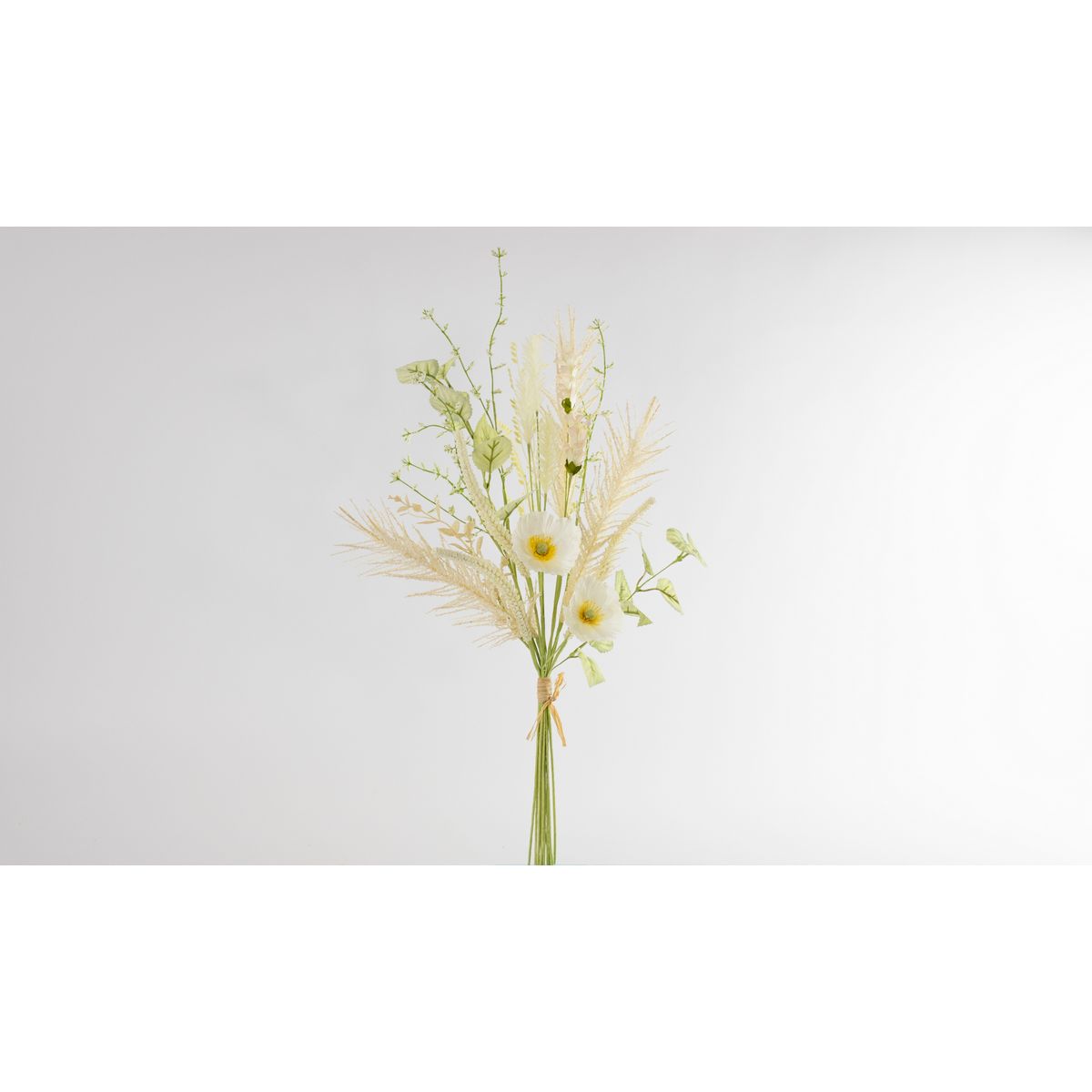 特価◎【造花】ビダヤコム/ファインポピーブーケ ホワイト/V25151-001W