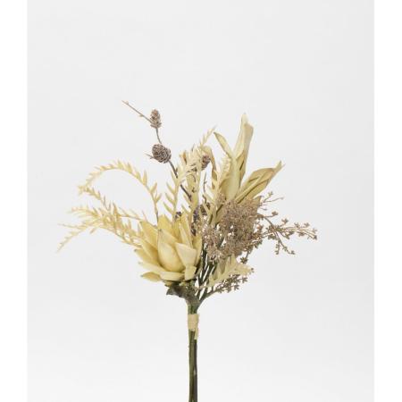 特価◎【造花】ビダヤコム/ドライプロテアバンドル クリーム/V23157-037C