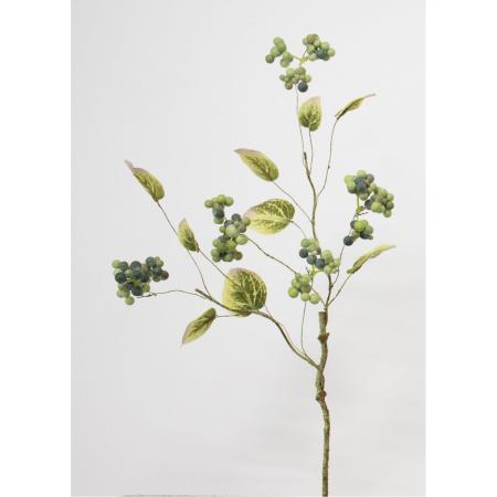 特価◎【造花】ビダヤコム/マシューベリーリーフツィッグ グリーン/V25113-024G