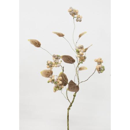 特価◎【造花】ビダヤコム/マシューベリーリーフツィッグ ピンク/V25113-002P