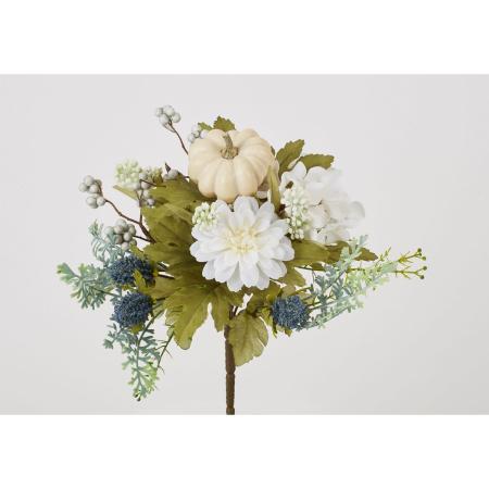 特価◎【造花】ビダヤコム/ホワイトパンプキンブッシュ ホワイト/FD3244-001W
