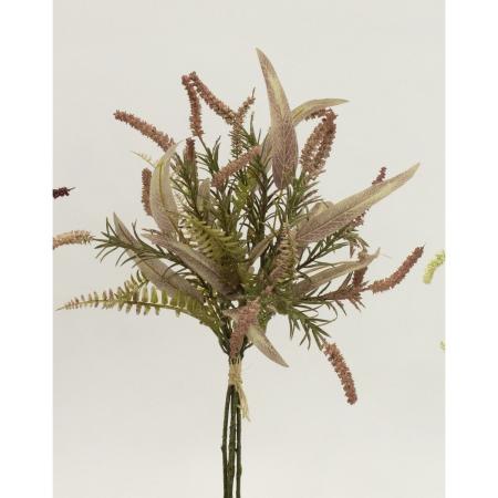 特価◎【造花】ビダヤコム/ベロニカミックスリーフバンドル(4本/束) ライト/ピンク/V22144-207LT/P