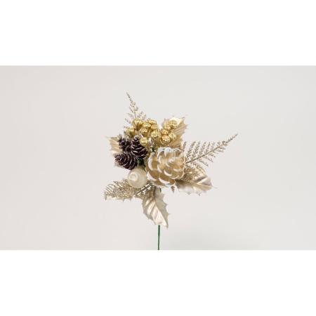 特価◎【造花】ビダヤコム/ミスティックシャインピック シャンパン/V25169-138CHAM