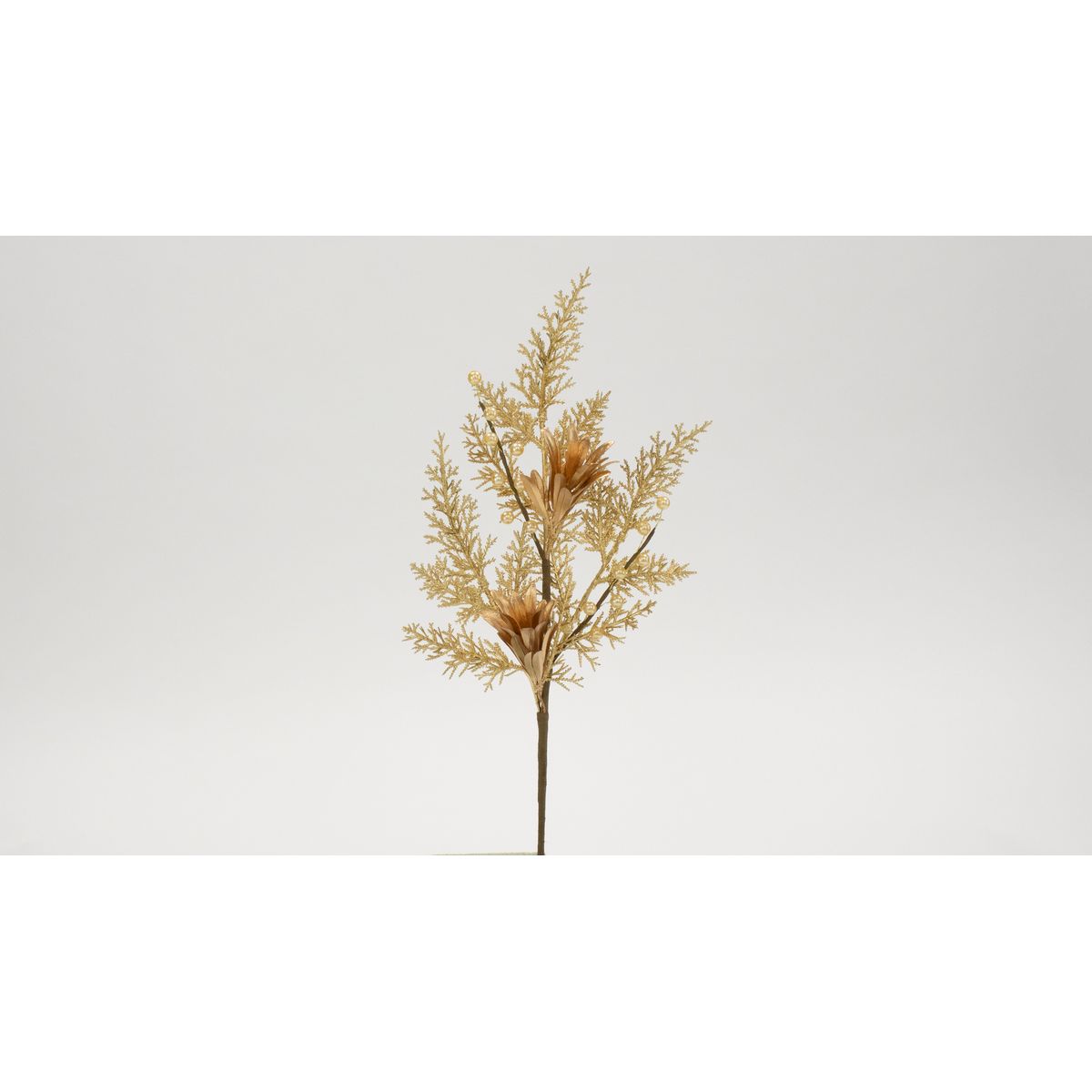 特価◎【造花】ビダヤコム/シャイニングリーフ(S) ゴールド/V22229-018GD