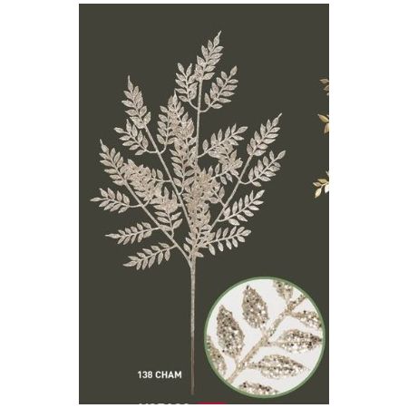 特価◎【造花】ビダヤコム/メタリックリーフスプレー シャンパン/V25129-138CHAM