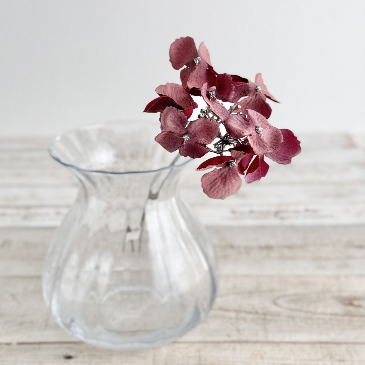 アウトレット◎即日★【造花】ビダヤコム/メルティハイドレンジアピック バーガンディ/V22170-007BUR