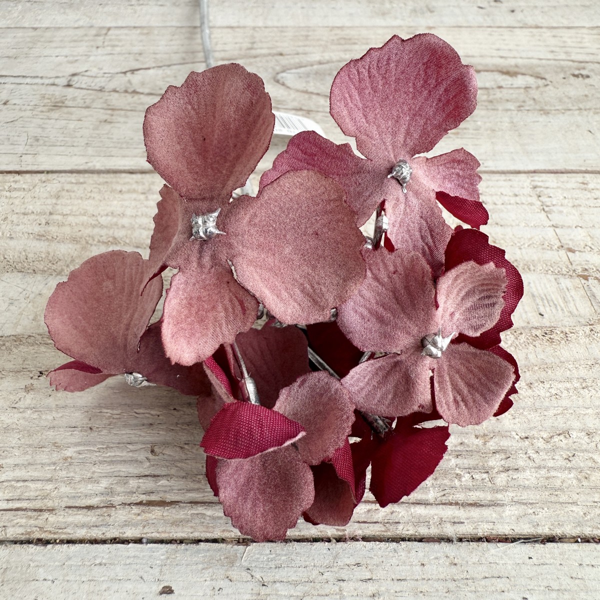 アウトレット◎即日★【造花】ビダヤコム/メルティハイドレンジアピック バーガンディ/V22170-007BUR