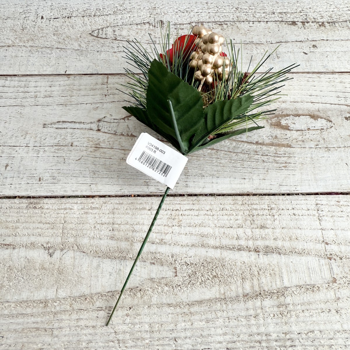 即日★【造花】ビダヤコム/正月椿ピック レッド/V24198-003R