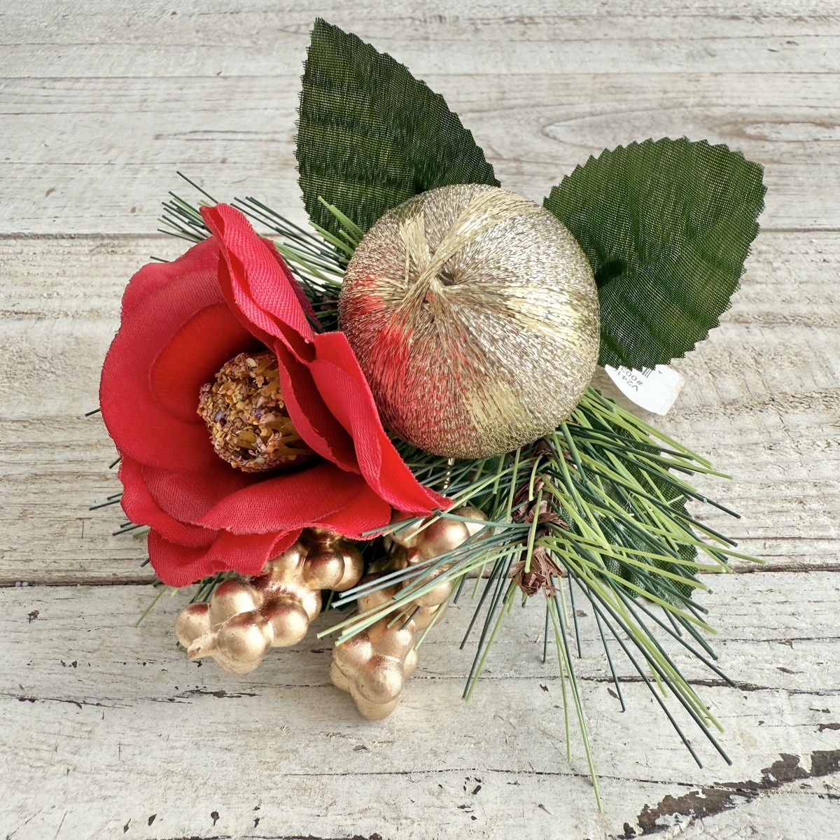 即日★【造花】ビダヤコム/正月椿ピック レッド/V24198-003R