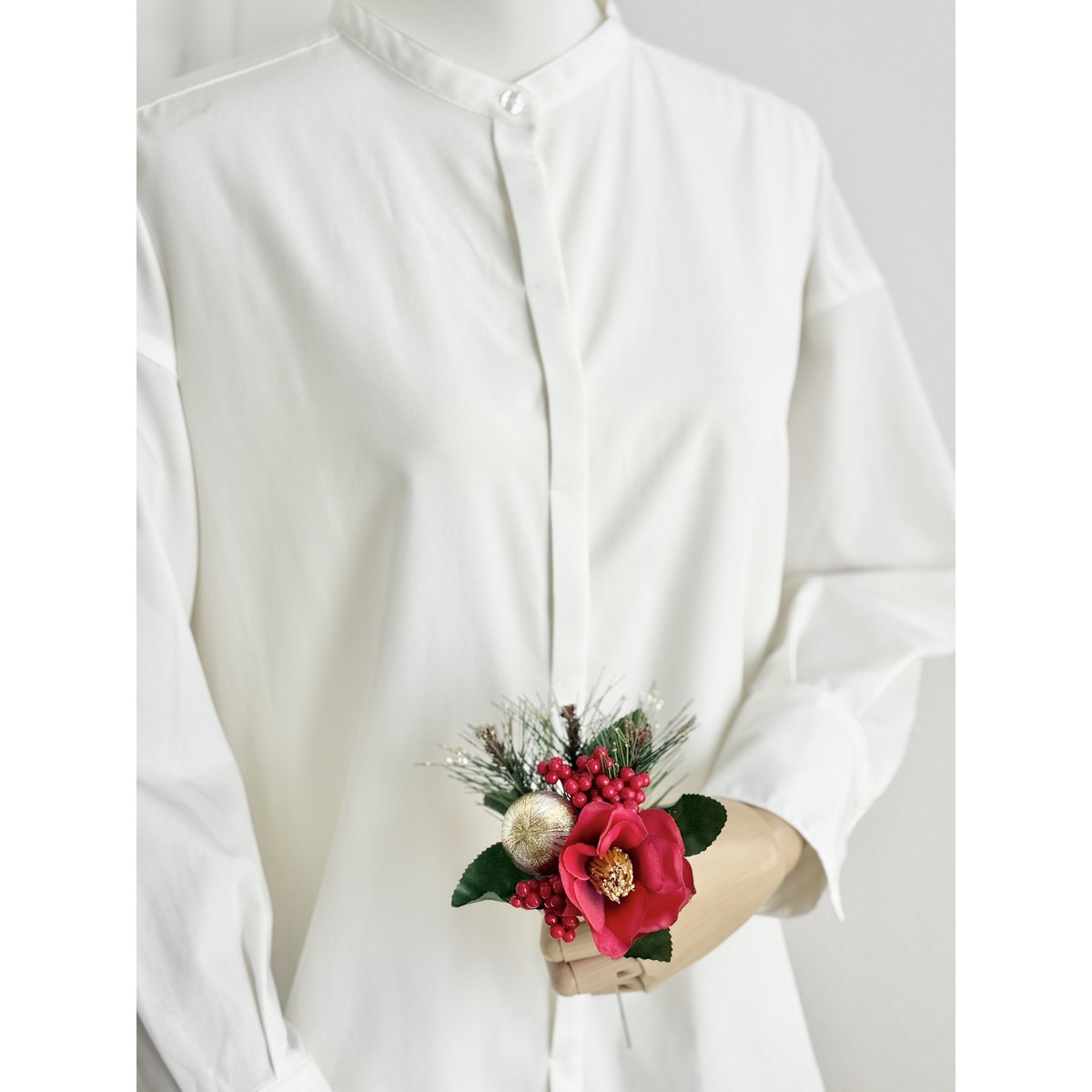 即日★【造花】ビダヤコム/賀正椿ピック レッド/V25176-003R