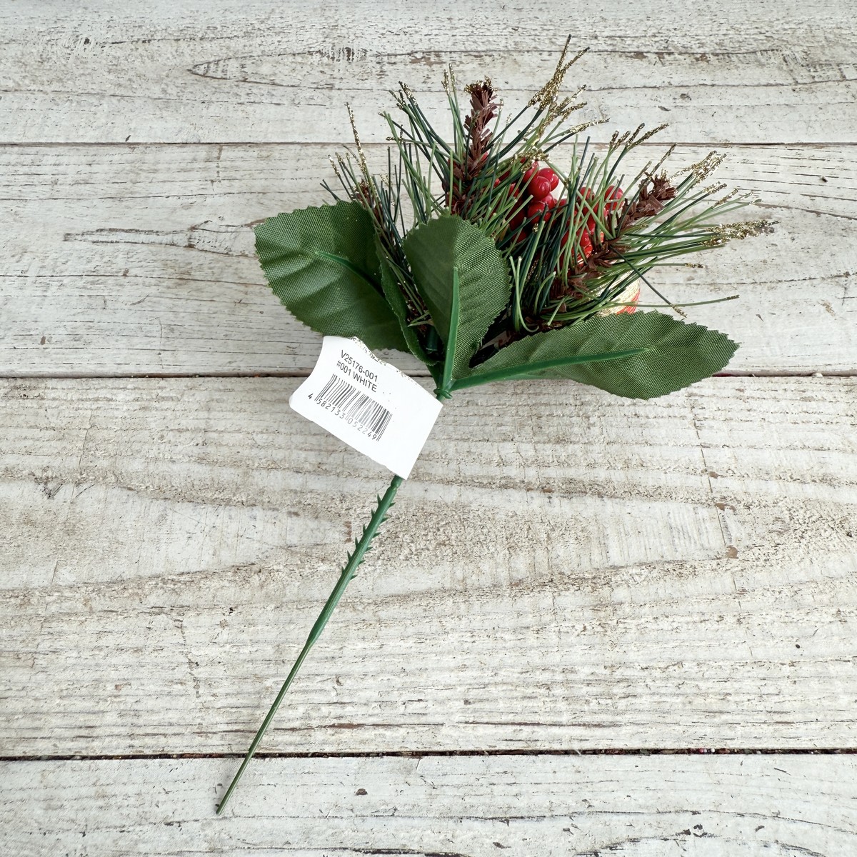 即日★【造花】ビダヤコム/賀正椿ピック ホワイト/V25176-001W