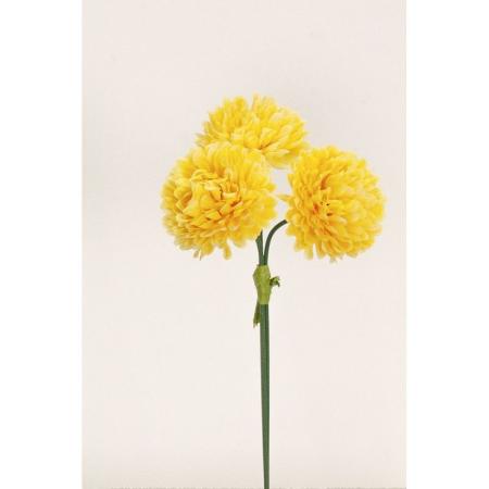 特価◎【造花】ビダヤコム/ポンポンバンドル(3本/束) イエロー/T0345-004Y