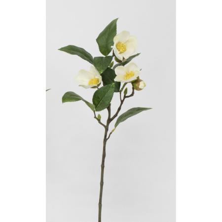 特価◎【造花】ビダヤコム/椿 ホワイト/V24258-001W