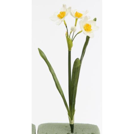 特価◎【造花】ビダヤコム/日本水仙 クリーム/イエロー/V24231-134C/Y