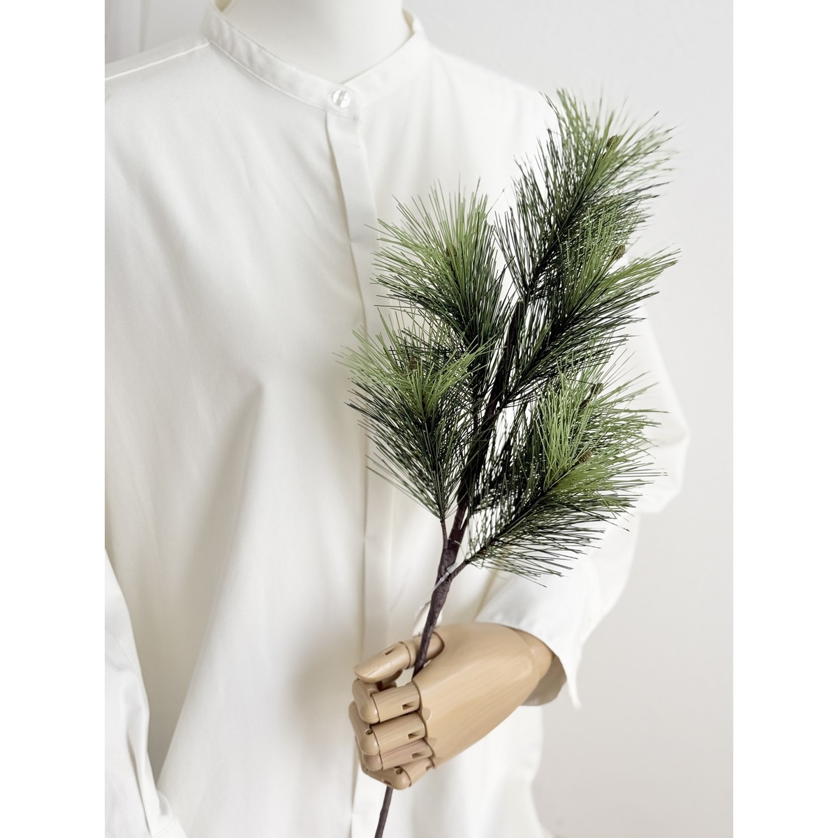 即日★【造花】ビダヤコム/若緑松×6 ツートン/グリーン/V24229-0822T/G