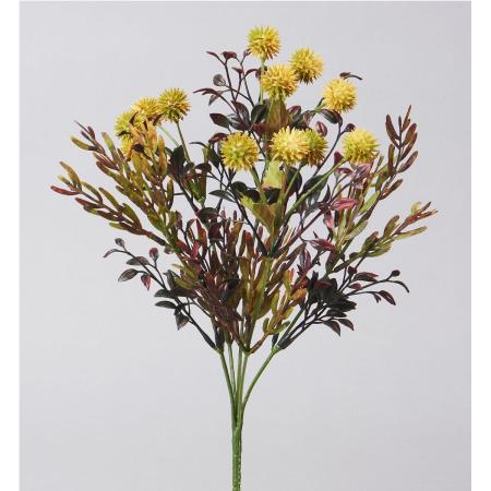 特価◎【造花】ビダヤコム/オータムミックスブッシュ イエロー/FD3879-004Y
