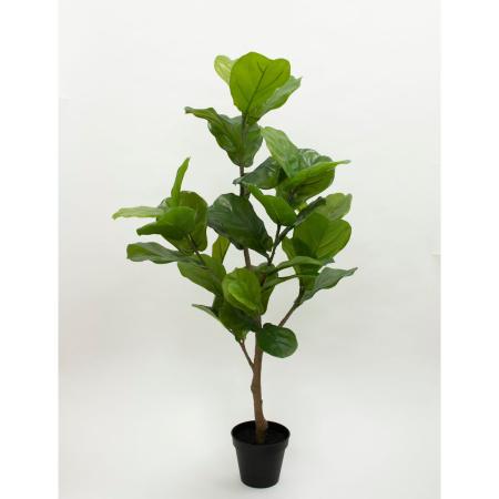 特価◎【直送】【人工観葉植物】ビダヤコム/Planeco カシワバゴムポット/VR22033-024G ※返品代引キャンセル不可