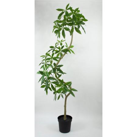 特価◎【直送】【人工観葉植物】ビダヤコム/Planeco ツイストパキラポット(組立式)/VR23101-024G ※返品代引キャンセル不可
