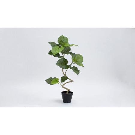 特価◎【直送】【人工観葉植物】ビダヤコム/PlanecoスパイラルウンベラータポットS/VR24051-024G※返品代引キャンセル不可
