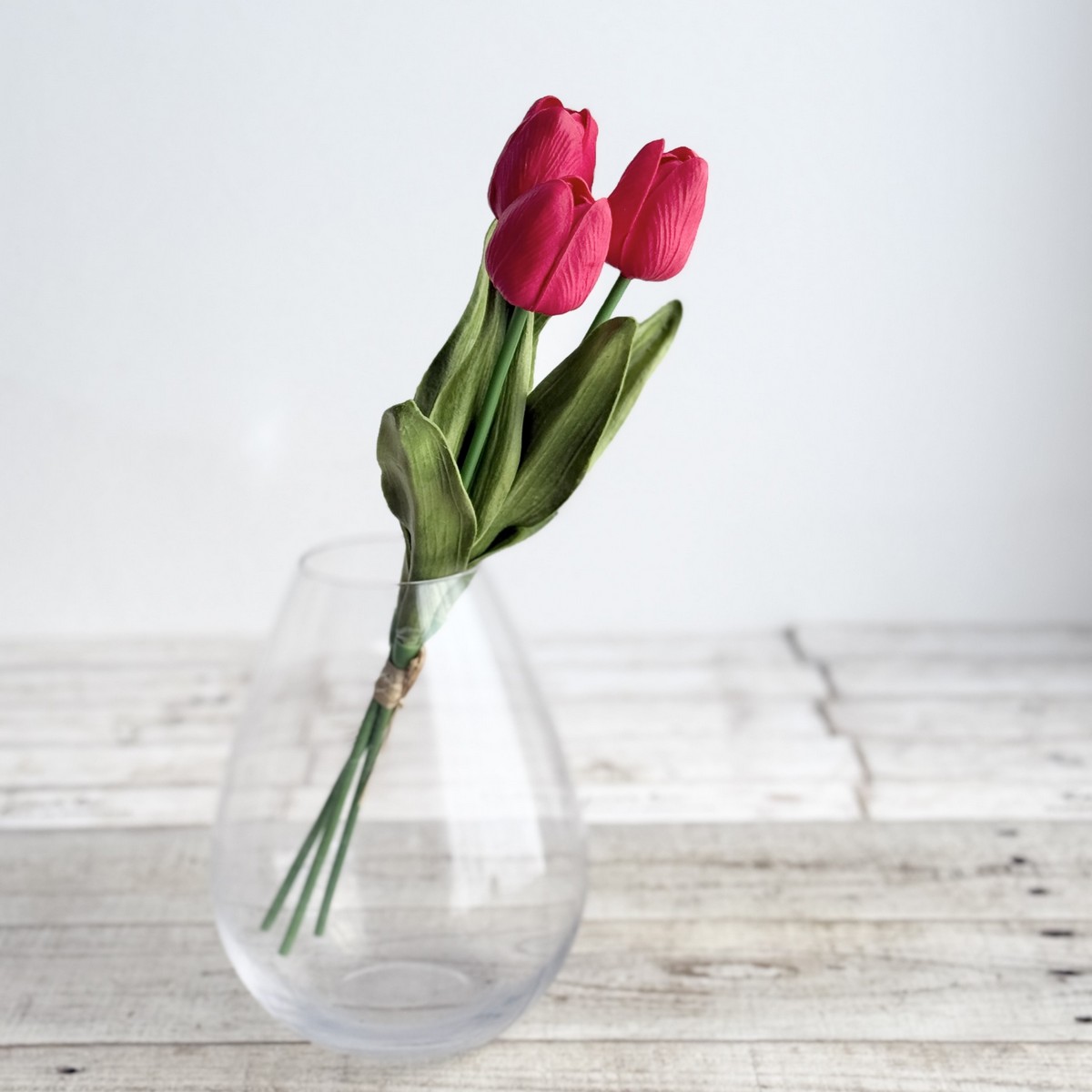 即日★【造花】ビダヤコム/ミニチューリップバンドル(3本/束) レッド/V25052-003R