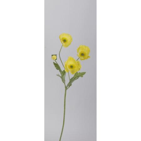 【造花】ビダヤコム/パステルポピー ライト/イエロー/V25094-210LT/Y