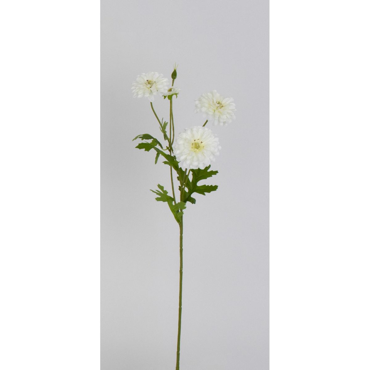 【造花】ビダヤコム/ティアードマムスプレー ホワイト/V26056-001W