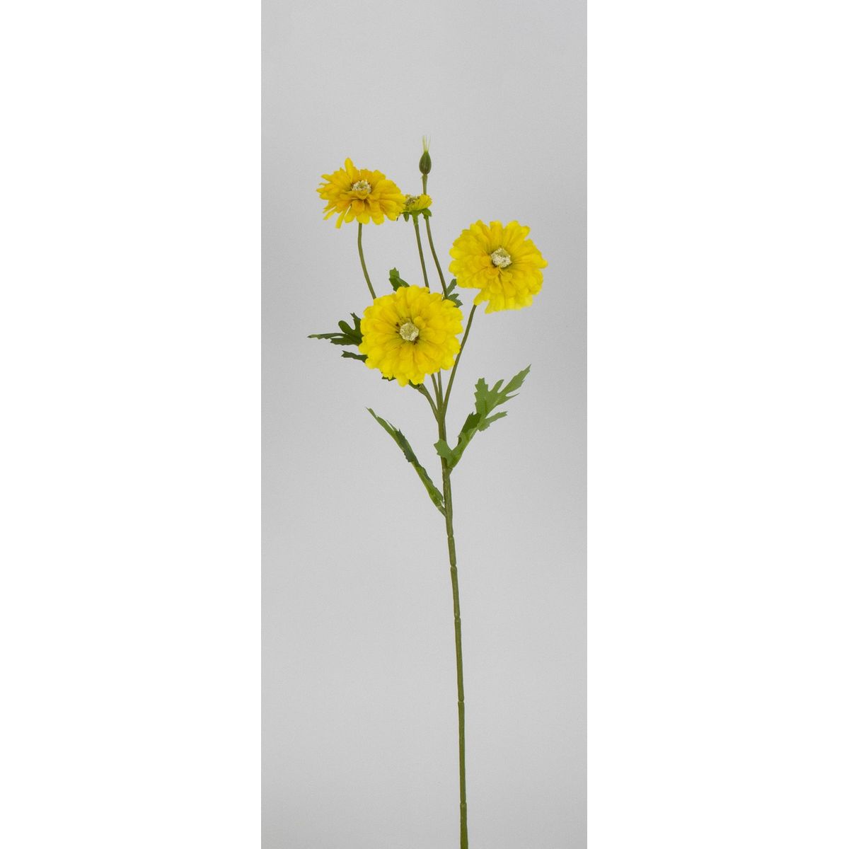 【造花】ビダヤコム/ティアードマムスプレー イエロー/V26056-004Y