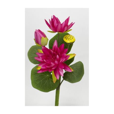 【造花】ビダヤコム/ロータスブッシュ ホット/ピンク/V26021-052HT/P